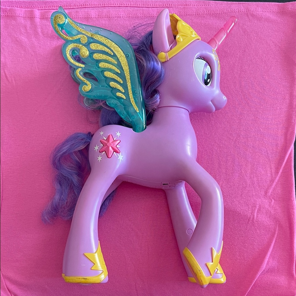 My Little Pony Purple Pegasus with Blue and Gold Wings